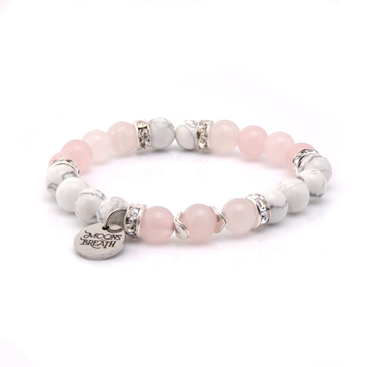 Rose Quartz/White Howlite (Love & Harmony)