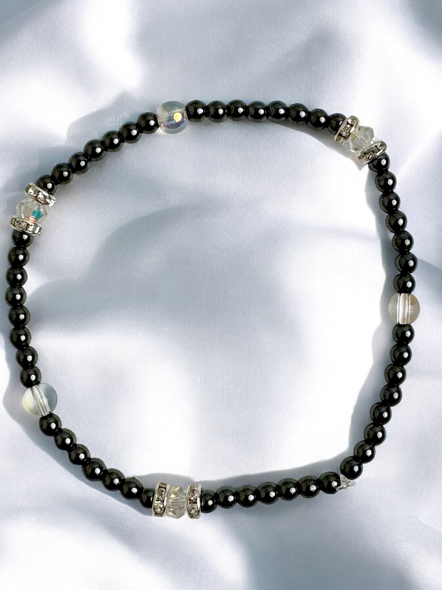 Black Agate Ankle Bracelet