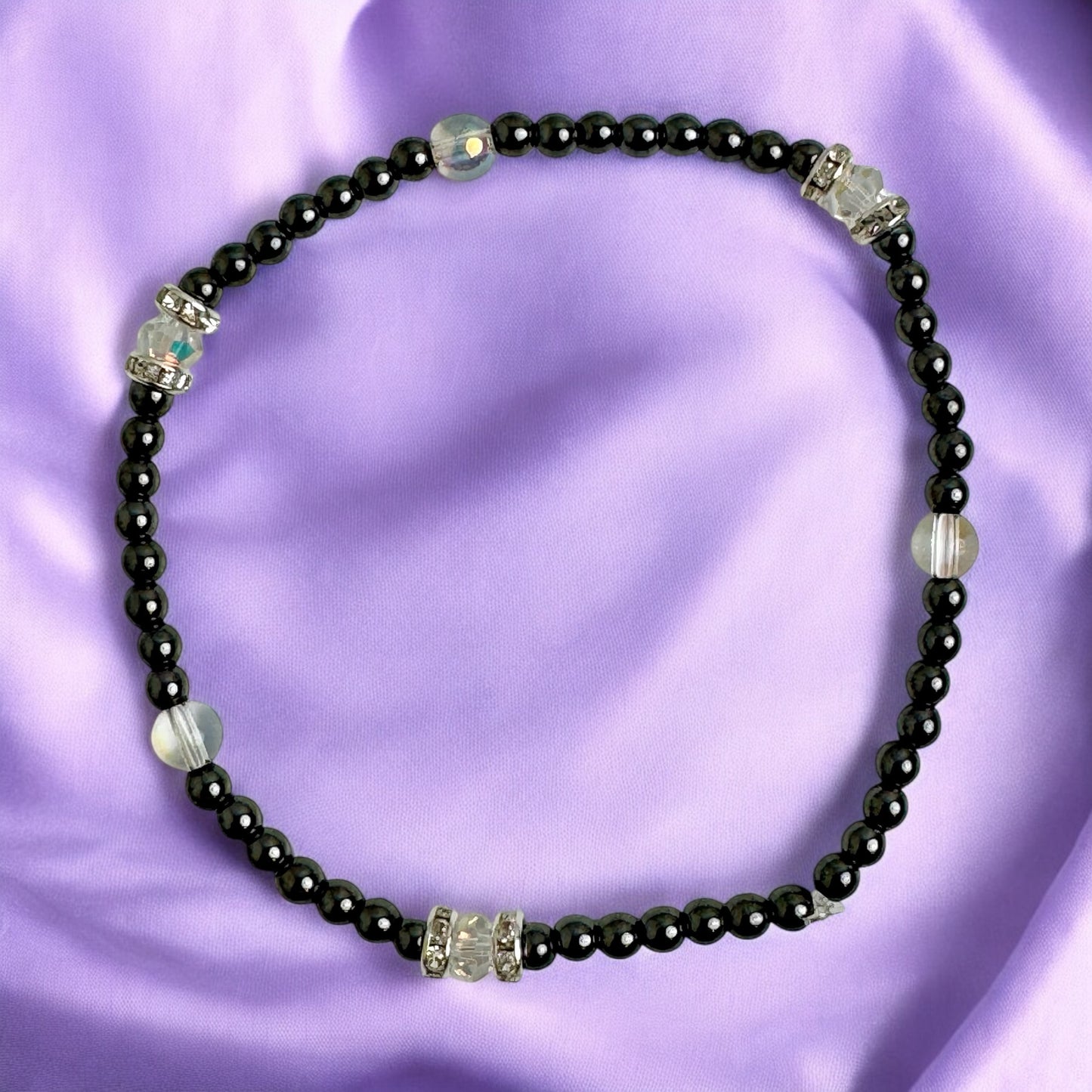 Black Agate Ankle Bracelet